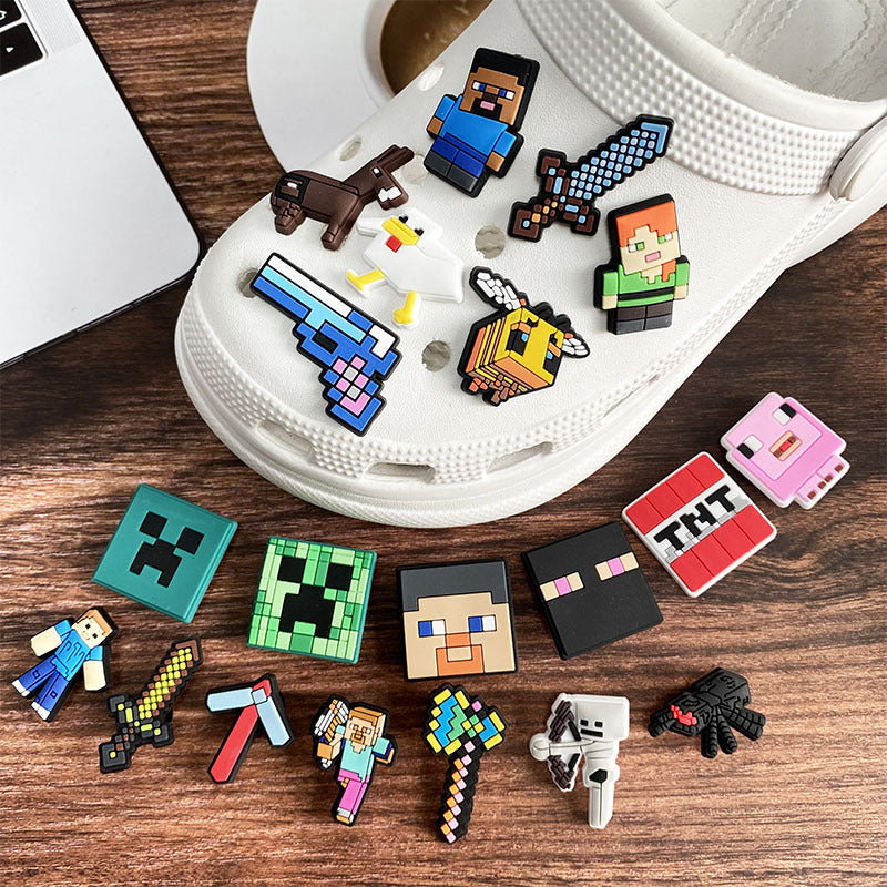 Minecraft 1 DIY Ideas Series Charms - For Crocs Shoes EVA Bogg Bag Accessories