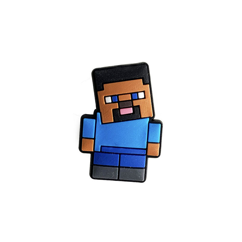 Minecraft 1 DIY Ideas Series Charms - For Crocs Shoes EVA Bogg Bag Accessories