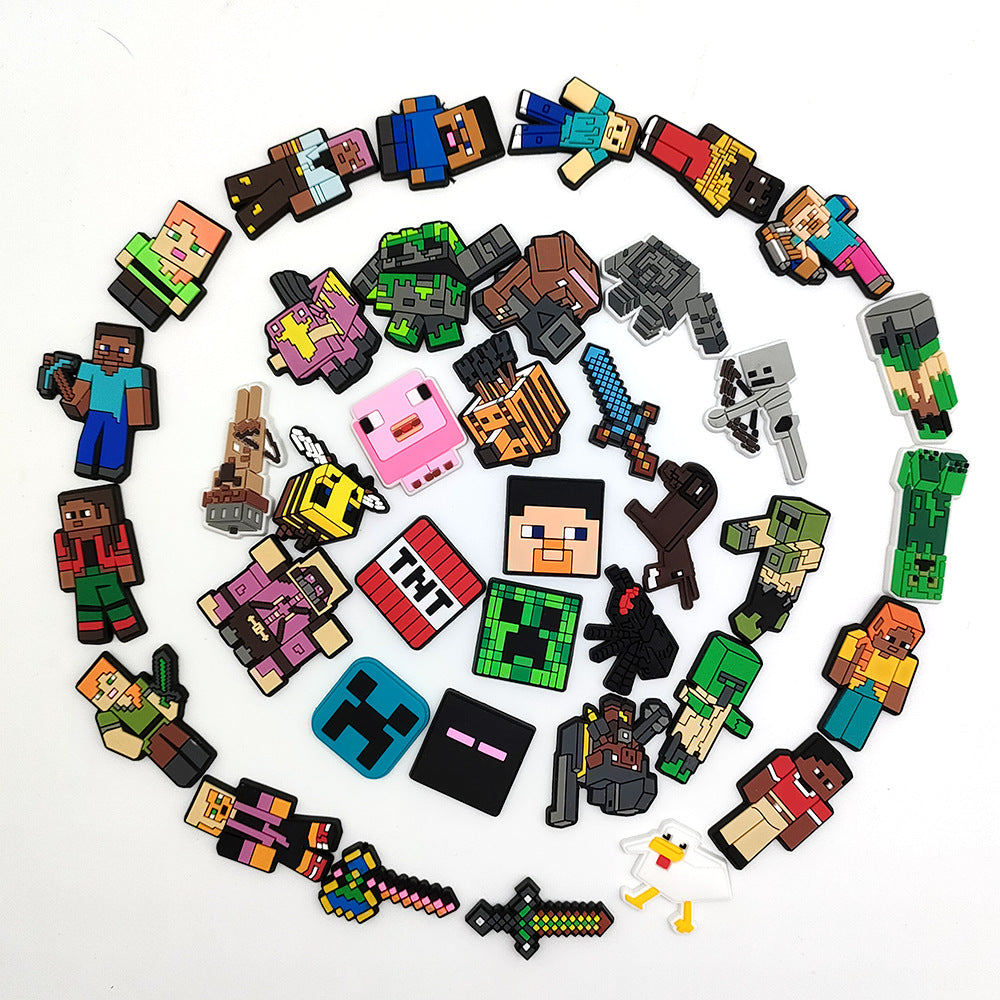 Minecraft DIY Ideas Series Charms - For Crocs Shoes EVA Bogg Bag Accessories