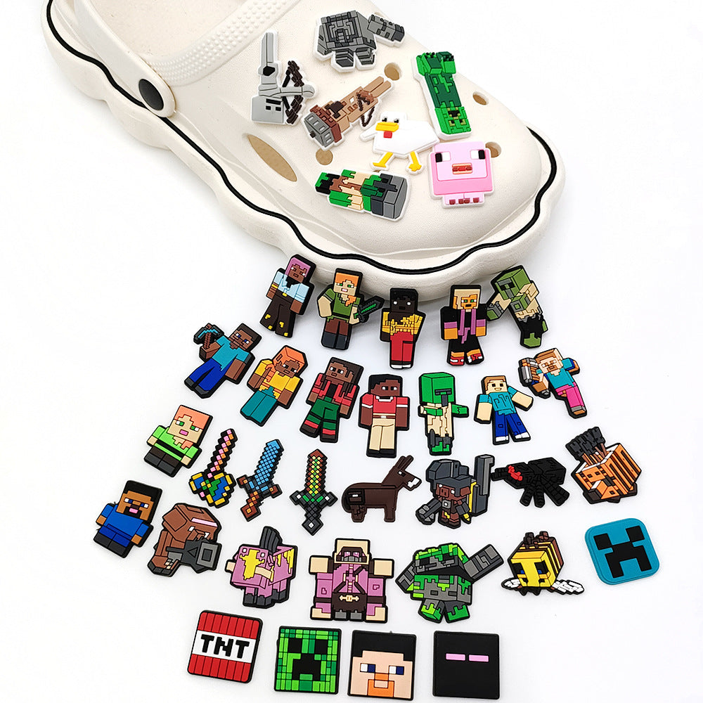 Minecraft DIY Ideas Series Charms - For Crocs Shoes EVA Bogg Bag Accessories