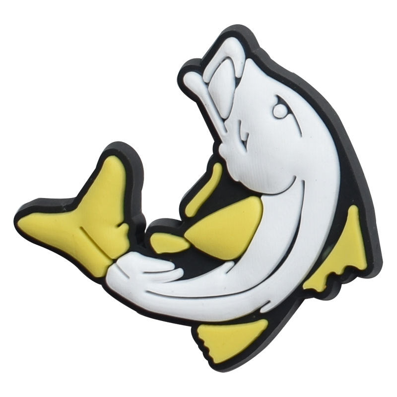 10Pcs Cute Cartoon Fish DIY Ideas Series Charms - For Crocs Shoes EVA Bogg Bag Accessories