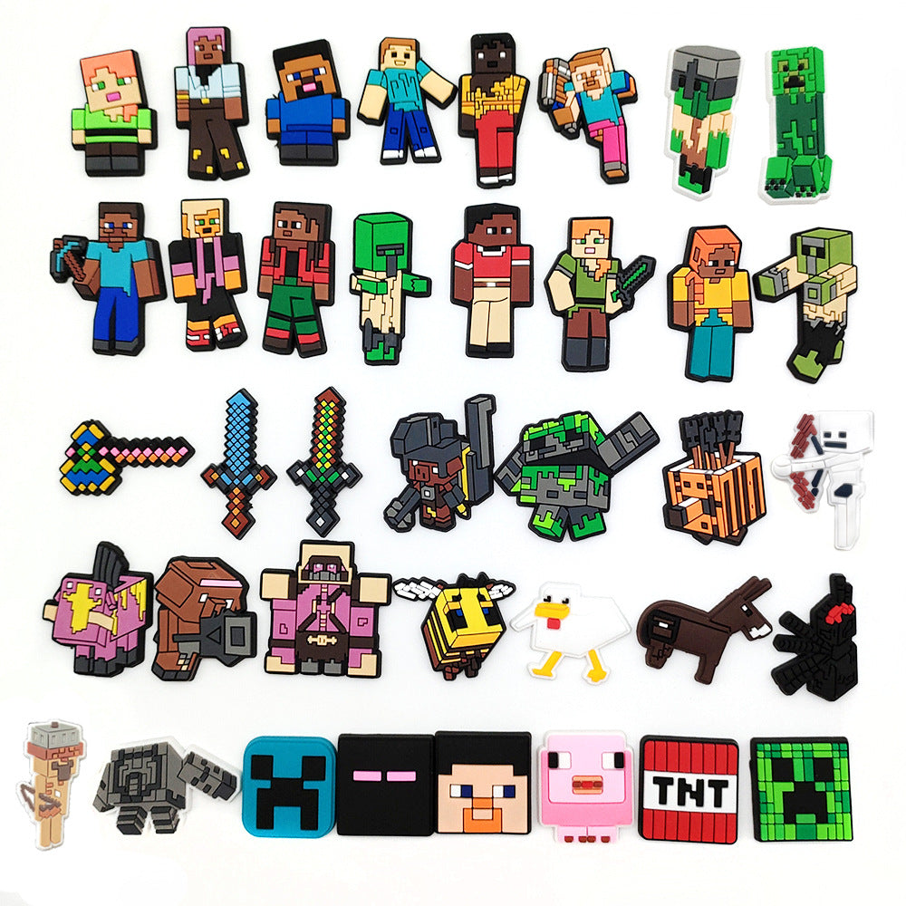 Minecraft DIY Ideas Series Charms - For Crocs Shoes EVA Bogg Bag Accessories