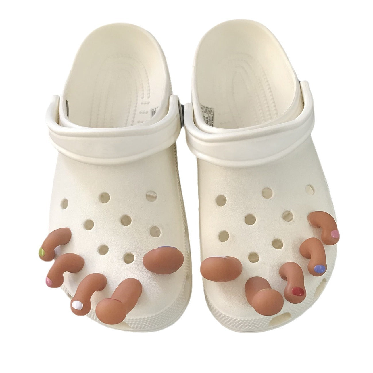 3D Toe DIY Ideas Series Charms - For Crocs Shoes EVA Bogg Bag Accessories