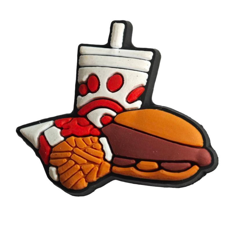 Mcdonald DIY Ideas Series Charms - For Crocs Shoes EVA Bogg Bag Accessories