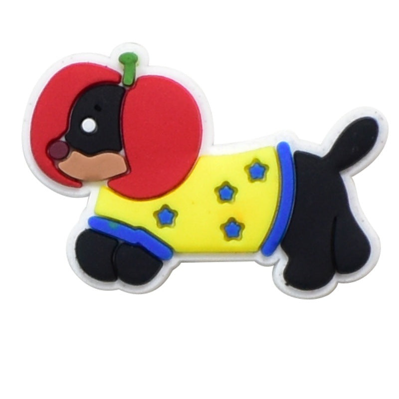 10pcs Cute Puppy DIY Ideas Series Charms - For Crocs Shoes EVA Bogg Bag Accessories