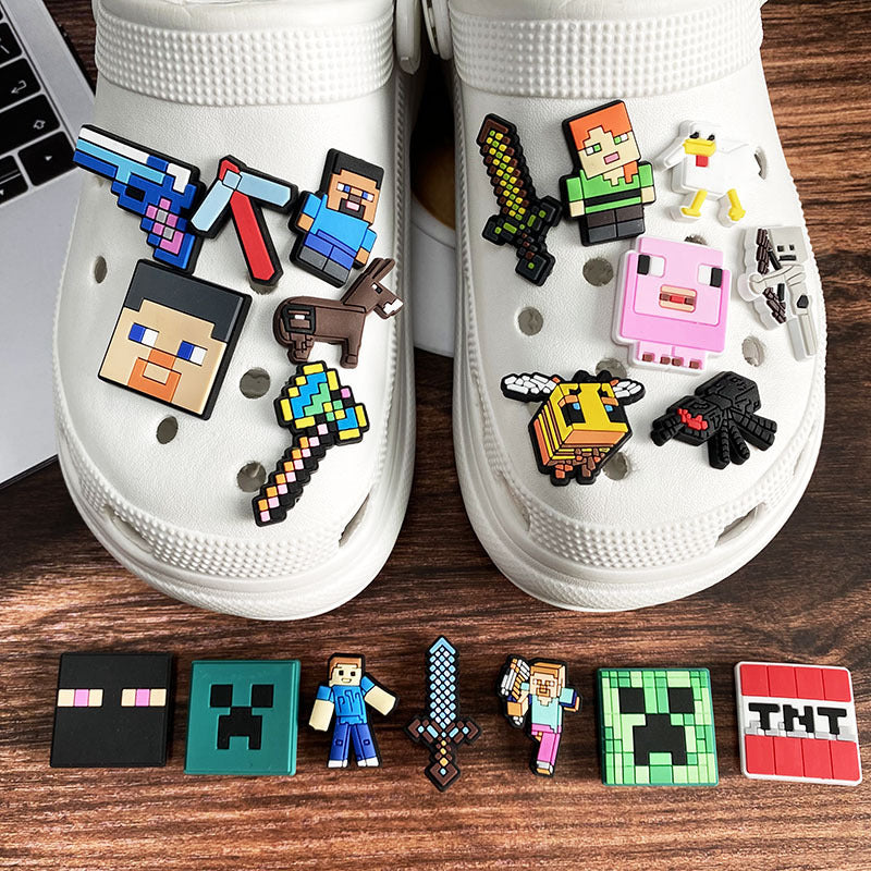 Minecraft 1 DIY Ideas Series Charms - For Crocs Shoes EVA Bogg Bag Accessories