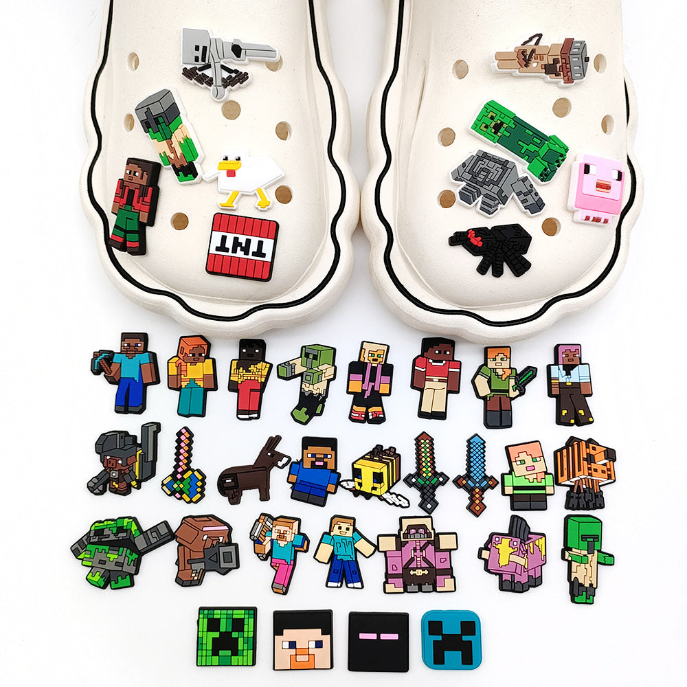 Minecraft DIY Ideas Series Charms - For Crocs Shoes EVA Bogg Bag Accessories