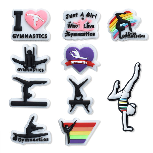 10Pcs Cute Cartoon singer DIY Ideas Series Charms - For Crocs Shoes EVA Bogg Bag Accessories
