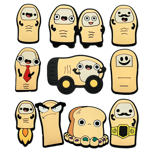 Toe DIY Ideas Series Charms - For Crocs Shoes EVA Bogg Bag Accessories
