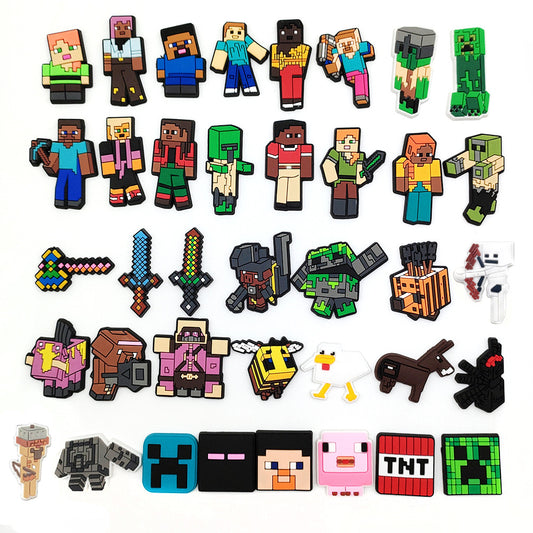 Minecraft DIY Ideas Series Charms - For Crocs Shoes EVA Bogg Bag Accessories
