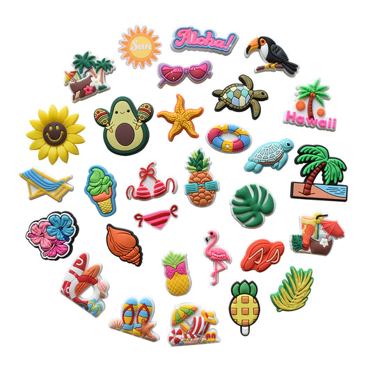 Beach Party Series Charms - EVA Bag Shoes Accessories